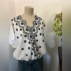 ZARA Embroidered Top, size L